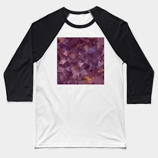 Antique Fuchsia Purple Abstract Low Polygon Background Baseball T-Shirt